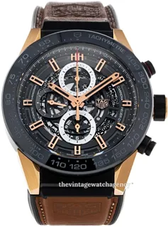 TAG Heuer Carrera CAR2A5C.FT6125 Rose gold and Titanium Skeletonized