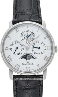 Blancpain Quantième Perpétuel Phases de Lune 6656-1127-55B Stainless steel White