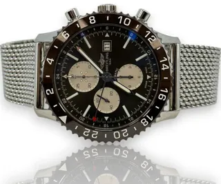 Breitling Chronoliner Y24310 46mm Stainless steel Brown