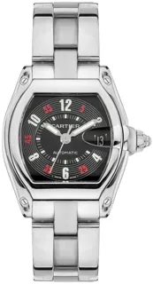 Cartier Roadster W62002V3 39mm Stainless steel Black