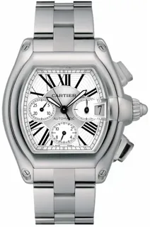 Cartier Roadster W62019X6 Stainless steel Silver Sunray-Effect