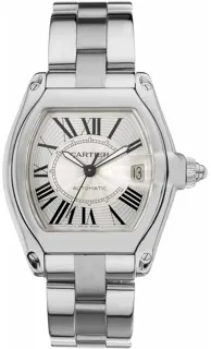 Cartier Roadster W62025V3 Stainless steel Silver Sunray-Effect