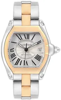 Cartier Roadster w62031y4 44.5mm Stainless steel Silver Sunray-Effect