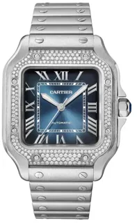 Cartier Santos de Cartier W4SA0006 Stainless steel Blue