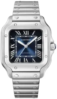 Cartier Santos de Cartier WSSA0063 Stainless steel Blue