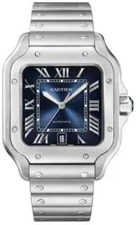 Cartier Santos de Cartier WSSA0071 Stainless steel Blue