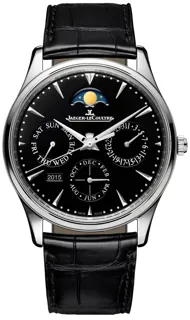 Jaeger-LeCoultre Master Ultra Thin Perpetual Q1308470 Stainless steel Black