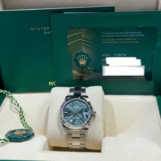 Rolex Datejust 278274-0017 White gold and Stainless steel Green