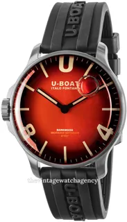 U-Boat Darkmoon 8701/B Stainless steel Red