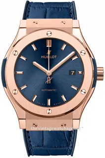 Hublot Classic Fusion 542.OX.7180.LR 18k rose gold blue