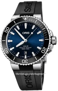 Oris Aquis Date 01 733 7730 4135-07 4 24 64EB Stainless steel Blue