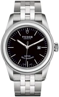 Tudor Glamour Date M53000-0002 Stainless steel Black