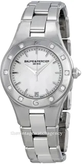 Baume & Mercier Linea MOA10071 Brushed/polished steel Silver Mother of pearl