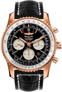 Breitling Navitimer Rattrapante RB031121-BG11-760P-R20BA.1 18k rose gold Black