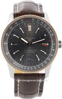 Breitling Navitimer U17326121M1P1 Stainless steel and Red gold Gray