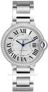 Cartier Ballon Bleu 36mm W4BB0017 Stainless steel Silver