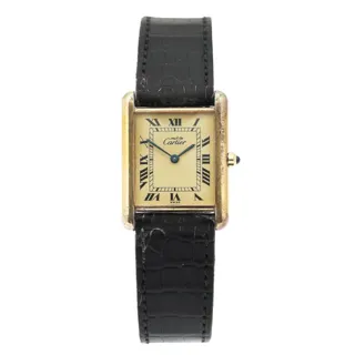 Cartier Must de Cartier Tank 81008 Silver and Gold-plated