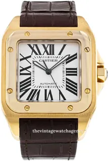 Cartier Santos W20071Y1 Yellow gold Silver