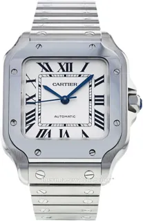 Cartier Santos WSSA0010 Stainless steel Silver