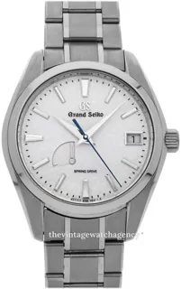 Grand Seiko Spring Drive SBGA211G brushed/polished titanium White