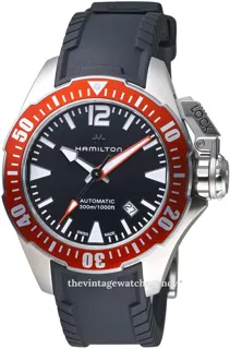 Hamilton Khaki Navy Frogman H77725335 Stainless steel Black