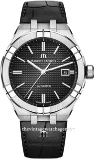 Maurice Lacroix Aikon Automatic AI6008-SS001-330-1 Stainless steel Black