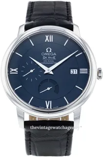 Omega De Ville Prestige 424.13.40.21.03.001 Stainless steel Blue