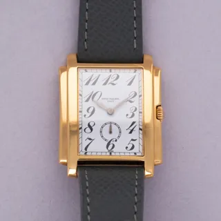 Patek Philippe Gondolo 5024J 18k yellow gold White