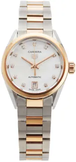 TAG Heuer Carrera WBN2450.BD0569 Rose gold and Stainless steel White