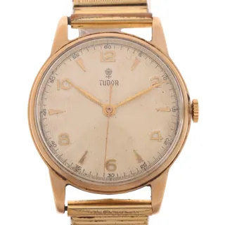 Tudor 12856 9ct Gold Silver