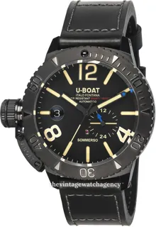 U-Boat Dive Watch 9015 Stainless steel Black