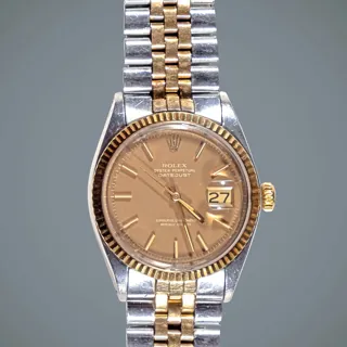 Rolex Datejust 1601 Yellow gold and Stainless steel Brown