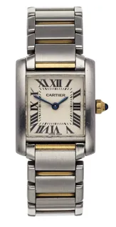 Cartier Tank Française 2384 Stainless steel and 18k yellow gold White