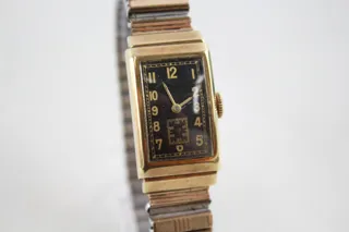 Longines Tank 14k Gold