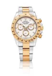 Rolex Daytona 116523 Stainless steel and 18k yellow gold White