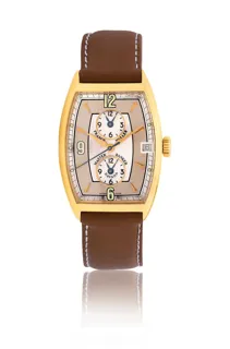 Franck Muller Master Banker 2852 18k yellow gold Brown and Silver