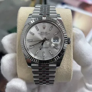 Rolex Datejust 41 126334 White gold and Stainless steel Silver