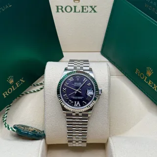 Rolex Datejust 278274-0026 White gold and Stainless steel Aubergine