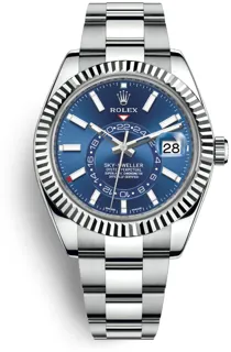 Rolex Sky-Dweller 326934-0003 White gold and Stainless steel Blue