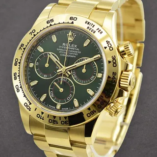 Rolex Daytona 116500LN Yellow gold Green