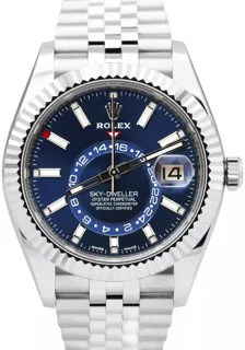 Rolex Sky-Dweller 326934-0004 42mm White gold and Stainless steel Blue