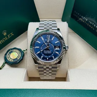 Rolex Sky-Dweller 326934-0004 42mm White gold and Stainless steel Blue