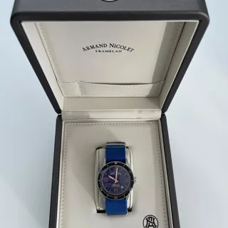 Armand Nicolet M02 A740HNA-BS-BN22481AAUU 41mm Stainless steel Blue