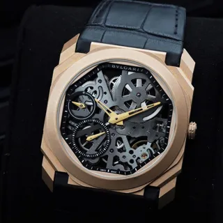 Bulgari Octo Finissimo Skeleton 102946 40mm Rose gold Skeletonized