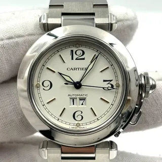 Cartier Pasha C W31044M7 Stainless steel White