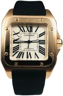 Cartier Santos 100 2879 18k rose gold White