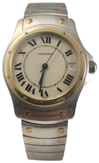 Cartier Santos Ronde 1910 33mm Yellow gold and Stainless steel White