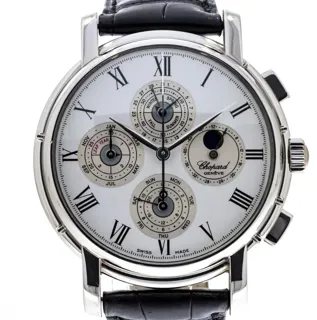 Chopard L.U.C. Luna Doro Limited Edition Perpetual Chronograph 36/91224 Platinum White