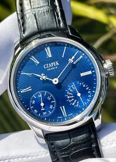 Czapek & Cie Quai des Bergues 38.5mm Stainless steel Blue