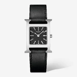 Hermès Heure H W054093WW00 Stainless steel Black